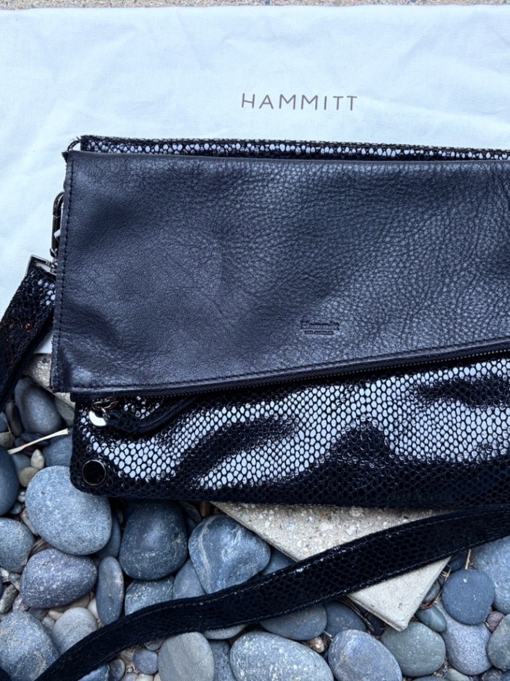 Hammitt Dillon Crocodile Embossed Crossbody (size Medium) - Excellent Condition - Picture 8 of 14